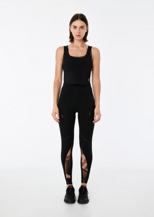 Black P.E Nation Headline Full Length Legging | CLNPJOT-29