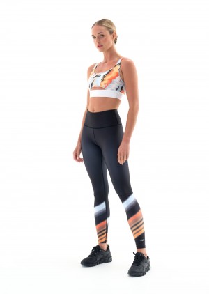 Black P.E Nation Wave Form Legging | FIUZXPS-45