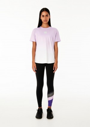 Black / Royal Lilac P.E Nation Pole Position 7/8 Legging | VCTPHAO-70