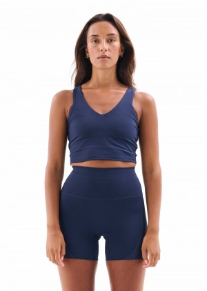 Dark Navy P.E Nation Full Count Sports Bra | LBUHZPI-57