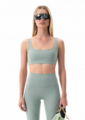 Iceberg Green P.E Nation Amplify Sports Bra | WUZQOXK-62