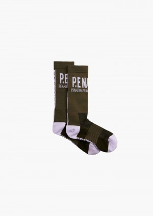 Khaki P.E Nation Backline Sock | VANTZRP-76