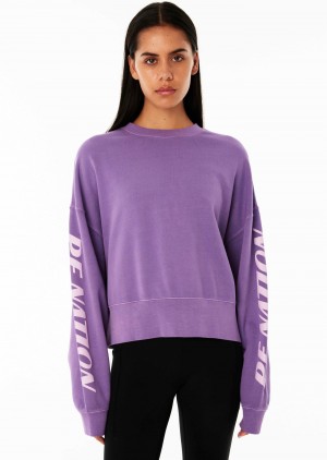 Royal Lilac P.E Nation Points Lead Reclibrate Sweat | PDSAQXU-63