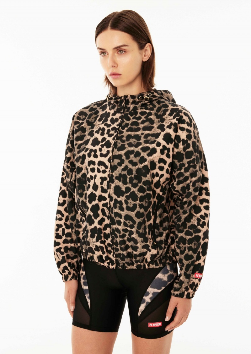 Animal Print P.E Nation Downforce Jacket | WKVHSPN-95