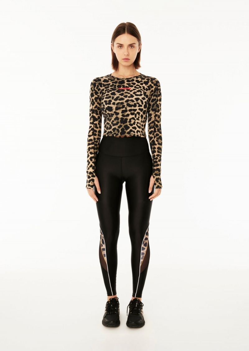 Animal Print P.E Nation Downforce Ls Active Top | UWHGBPN-42