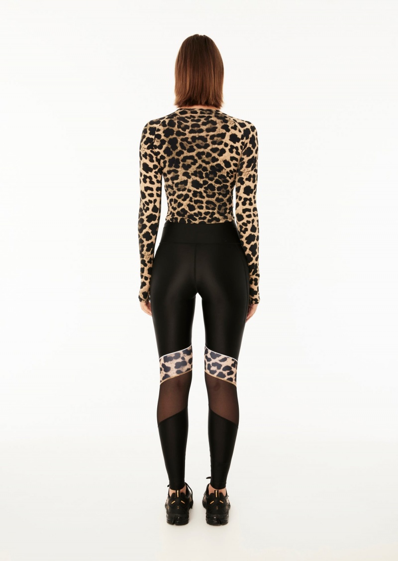 Animal Print P.E Nation Downforce Ls Active Top | UWHGBPN-42