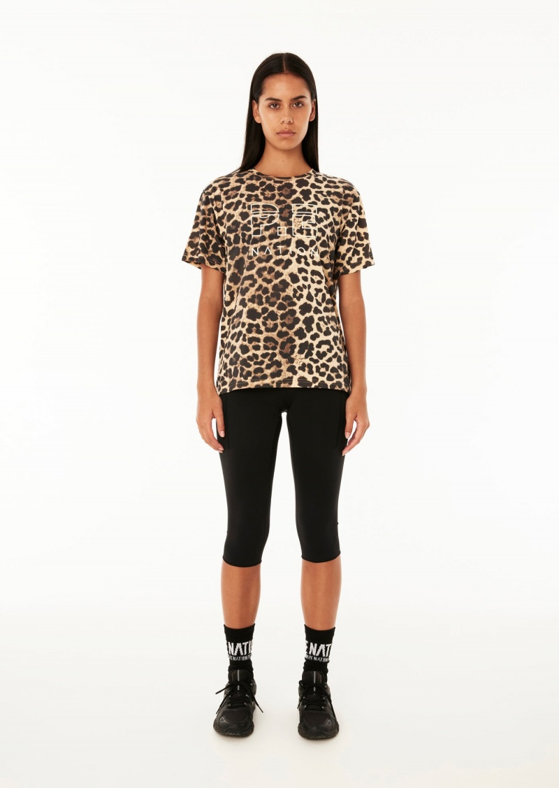 Animal Print P.E Nation Downforce Ss Tee | CWLBVYI-91