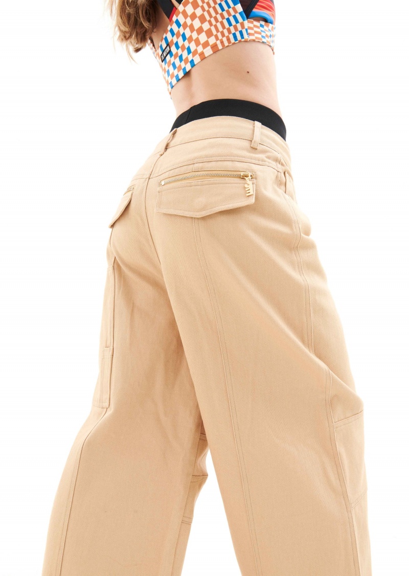 Beige P.E Nation Sierra Pant | WNYFVDL-47