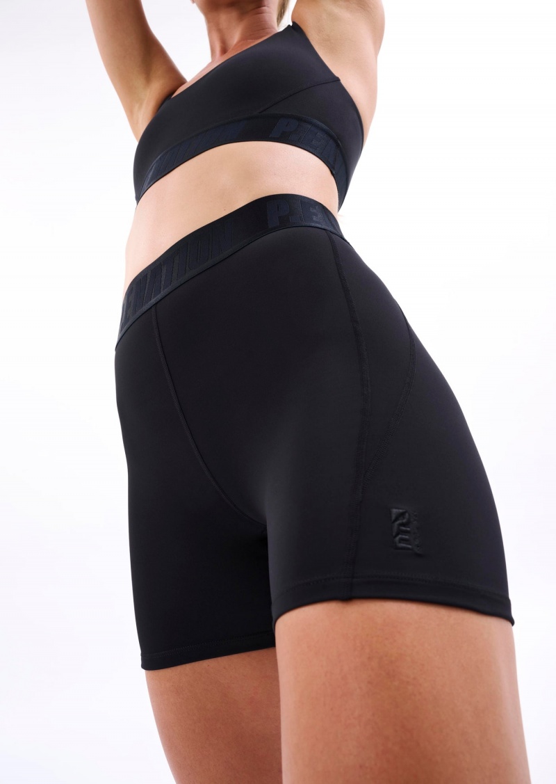 Black P.E Nation Backcheck Bike Short | KOSATFQ-04