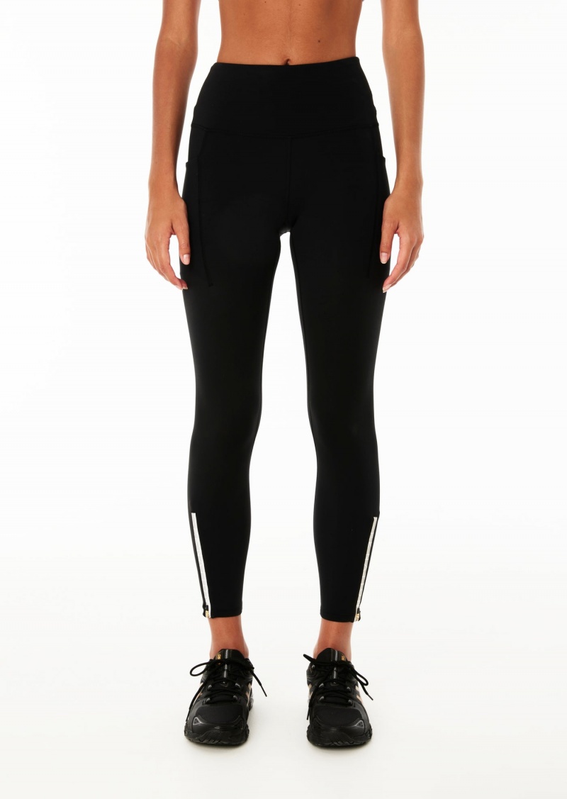 Black P.E Nation Double Track Recalibrate 7/8 Legging | XPYZRBA-16