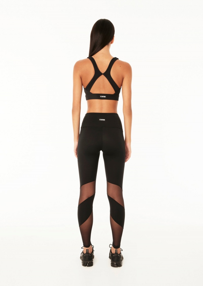 Black P.E Nation Freestyle Full Length Legging | IMWBUAD-28