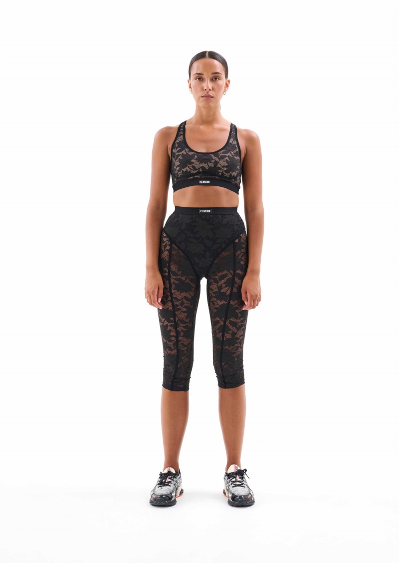 Black P.E Nation High Line Legging | FZJPMCB-93