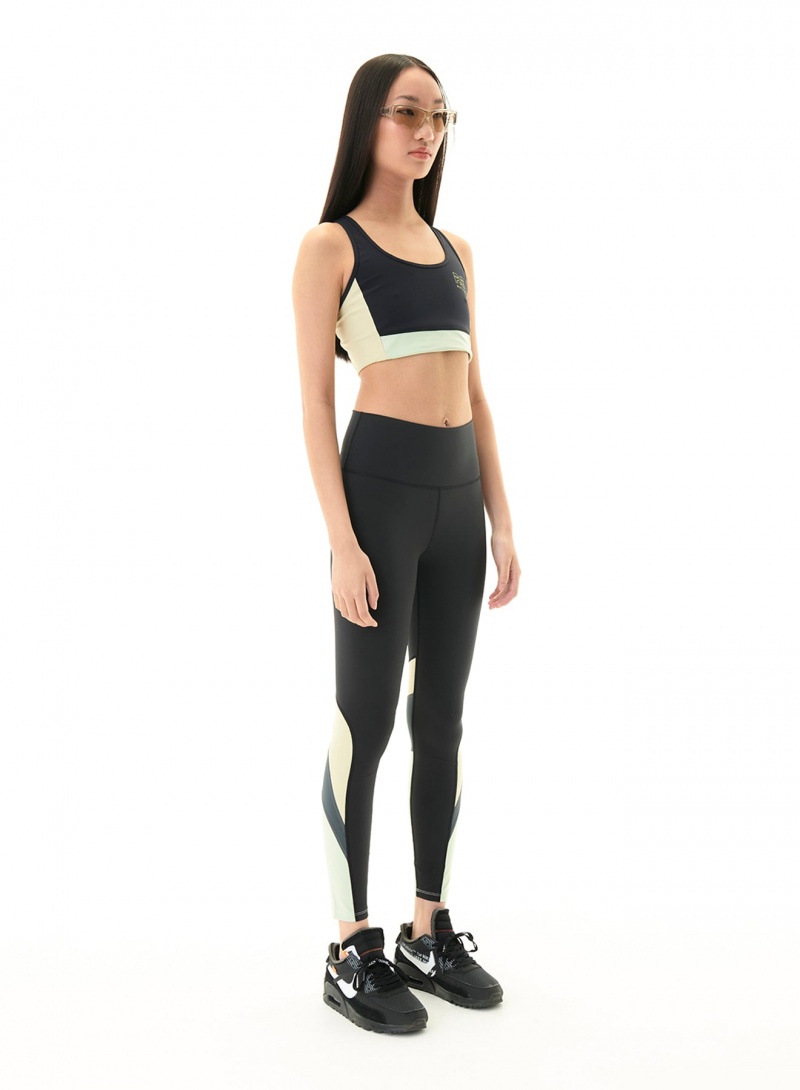 Black P.E Nation Initialise Sports Bra | WISFGRC-18