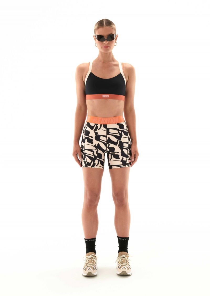 Black P.E Nation Oakmont Sports Bra | OLDXUPW-50