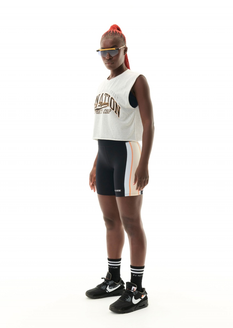 Black P.E Nation Pipeline Bike Short | BXSTWYC-15