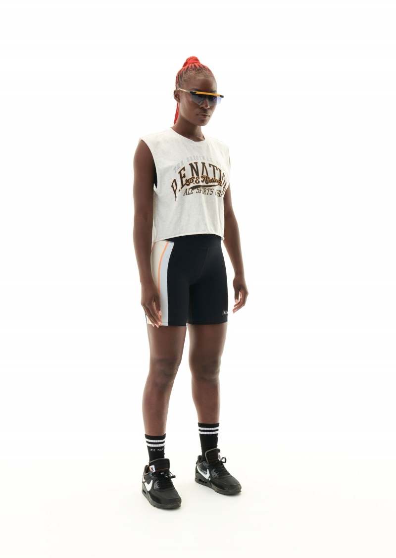 Black P.E Nation Pipeline Bike Short | BXSTWYC-15