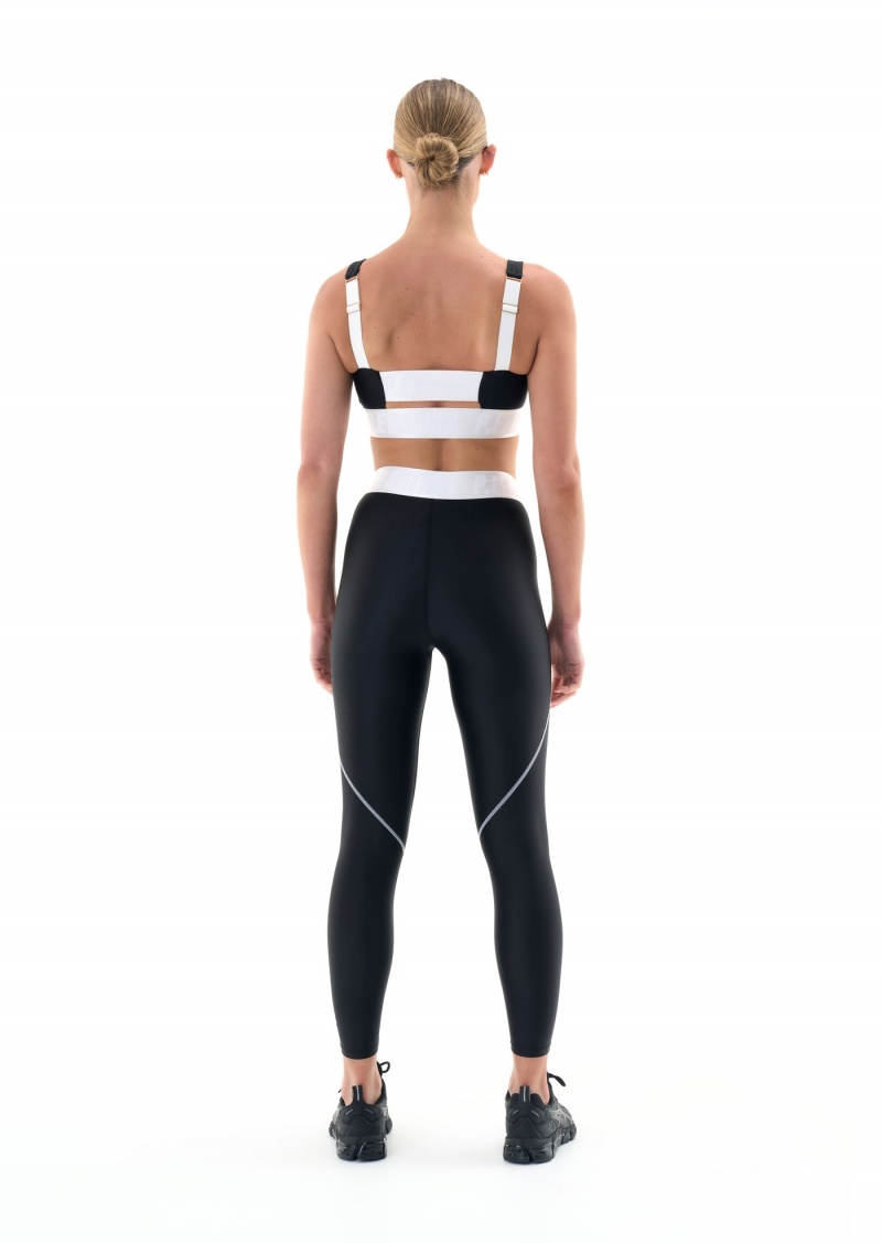 Black P.E Nation Pipeline Sports Bra | RPDBLWV-76