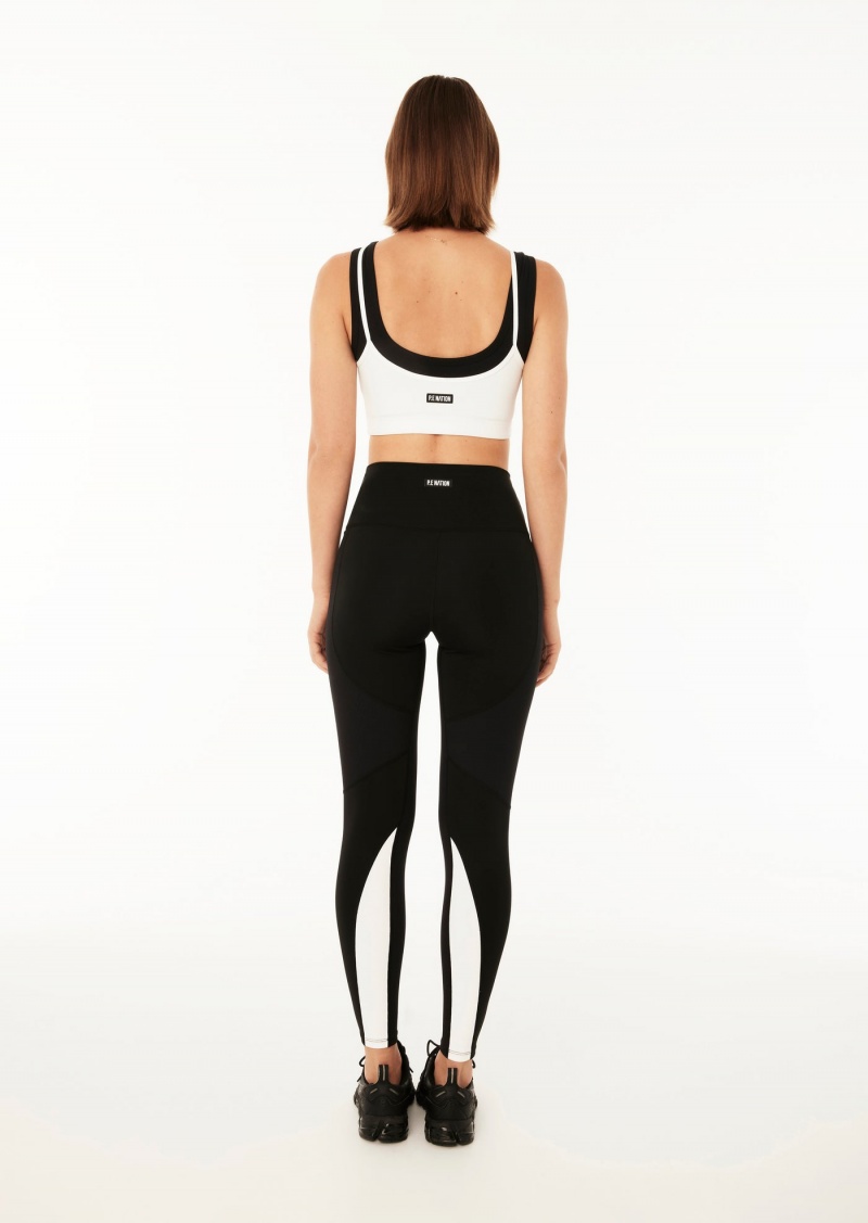 Black P.E Nation Podium 7/8 Legging | DQYTOLX-19