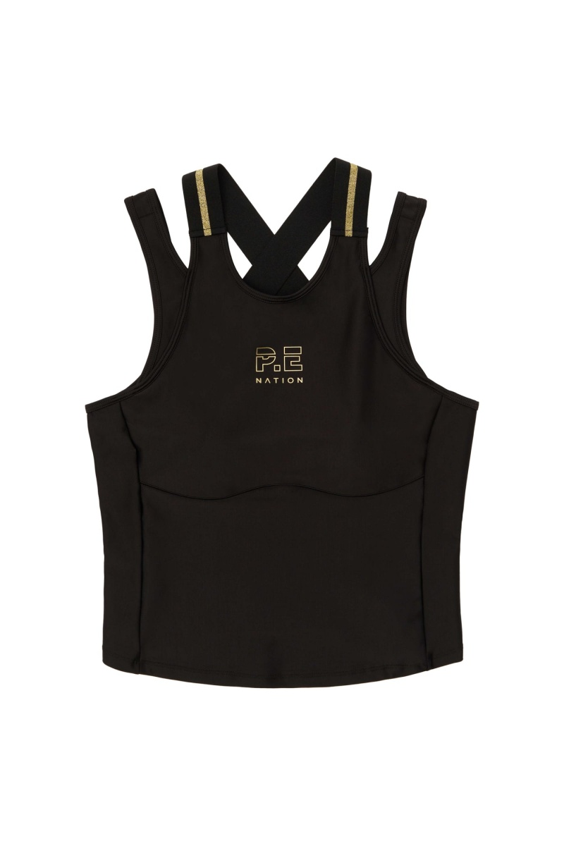 Black P.E Nation Runway Tank | DVYFNOB-27