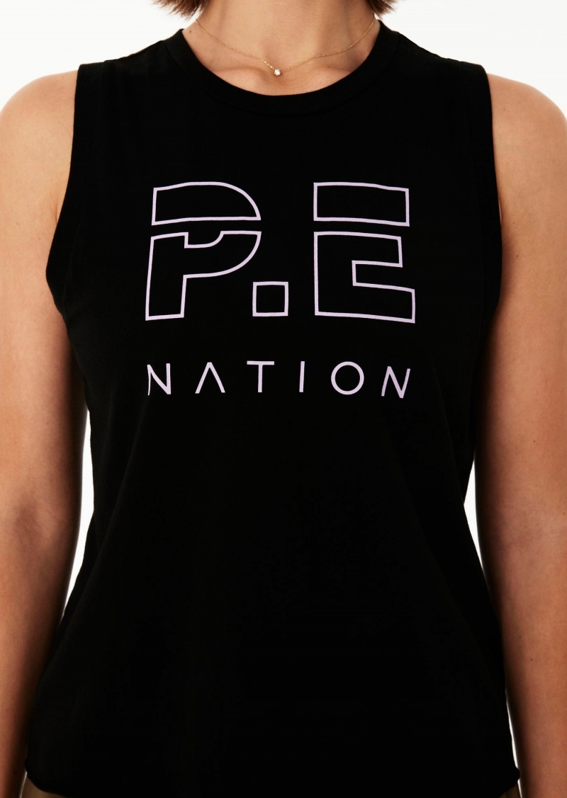 Black P.E Nation Shuffle Tank | DNLZWCA-98