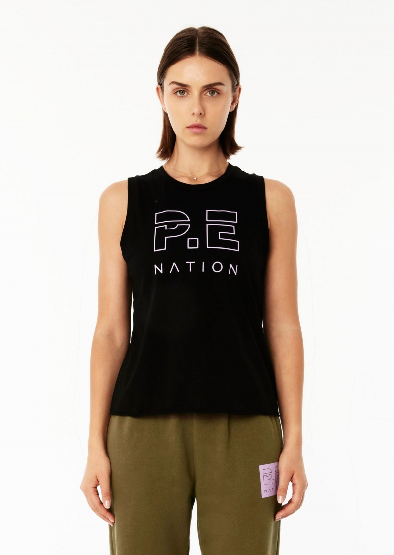 Black P.E Nation Shuffle Tank | DNLZWCA-98