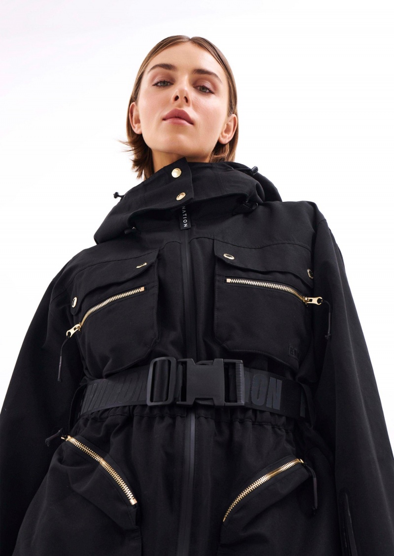 Black P.E Nation Sierra Shell Jacket | ADNJGIB-37