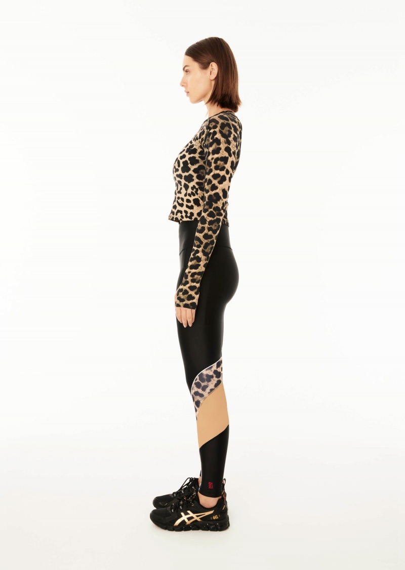 Black P.E Nation Silverstone Full Length Legging | LMECYWD-17