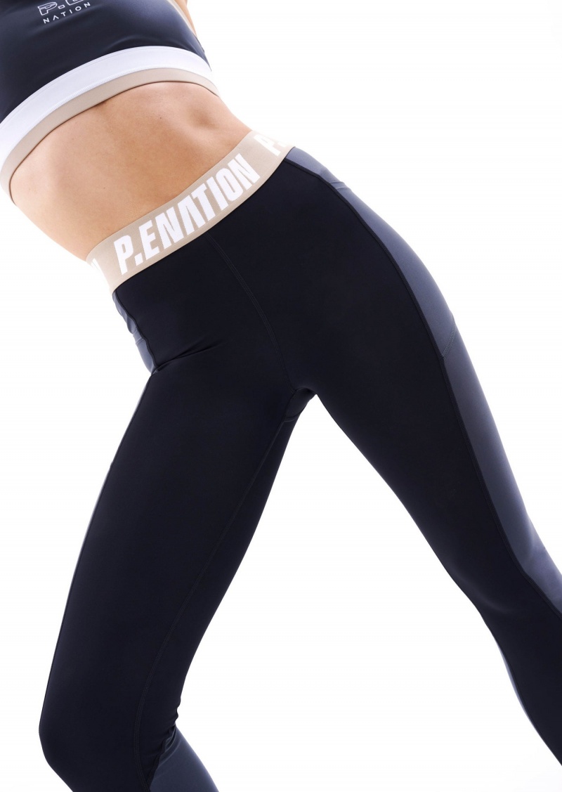 Black P.E Nation Terrain Legging | YSCQLFE-85