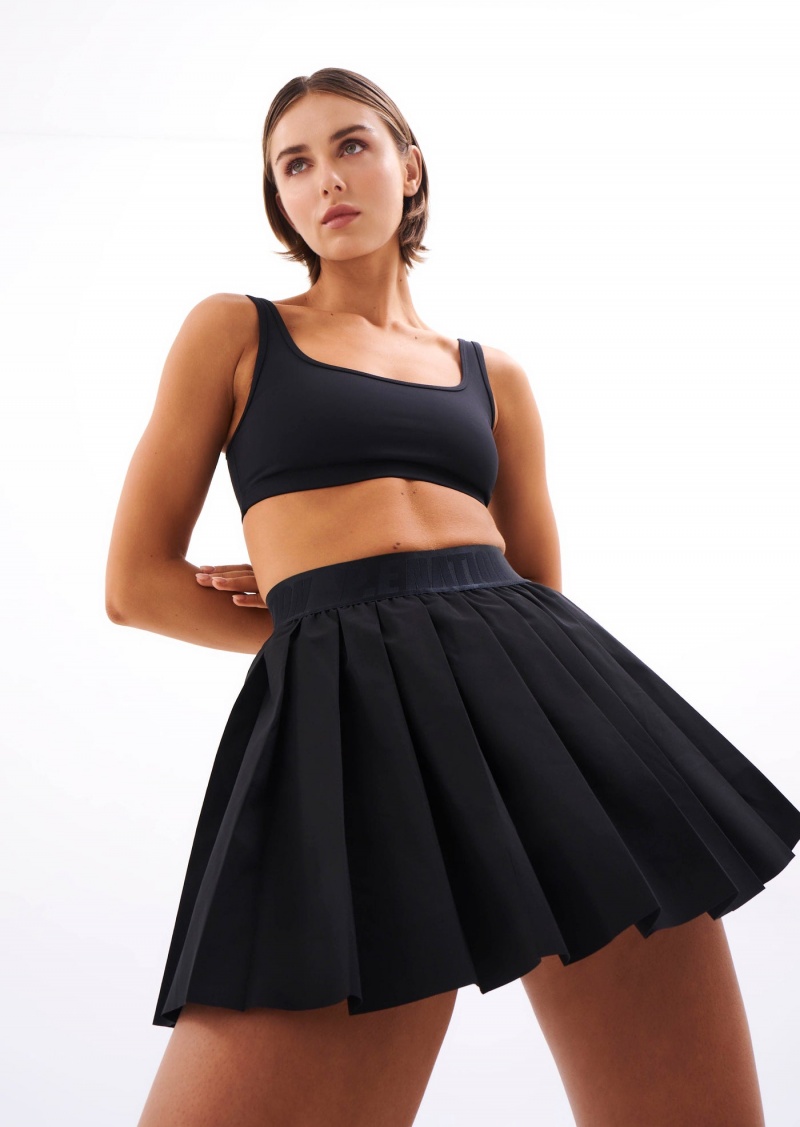 Black P.E Nation Volley Skirt | GWOUTVD-32