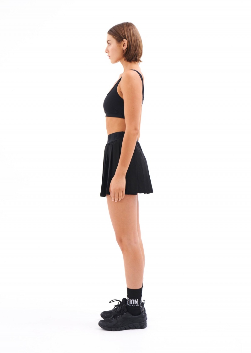 Black P.E Nation Volley Skirt | GWOUTVD-32