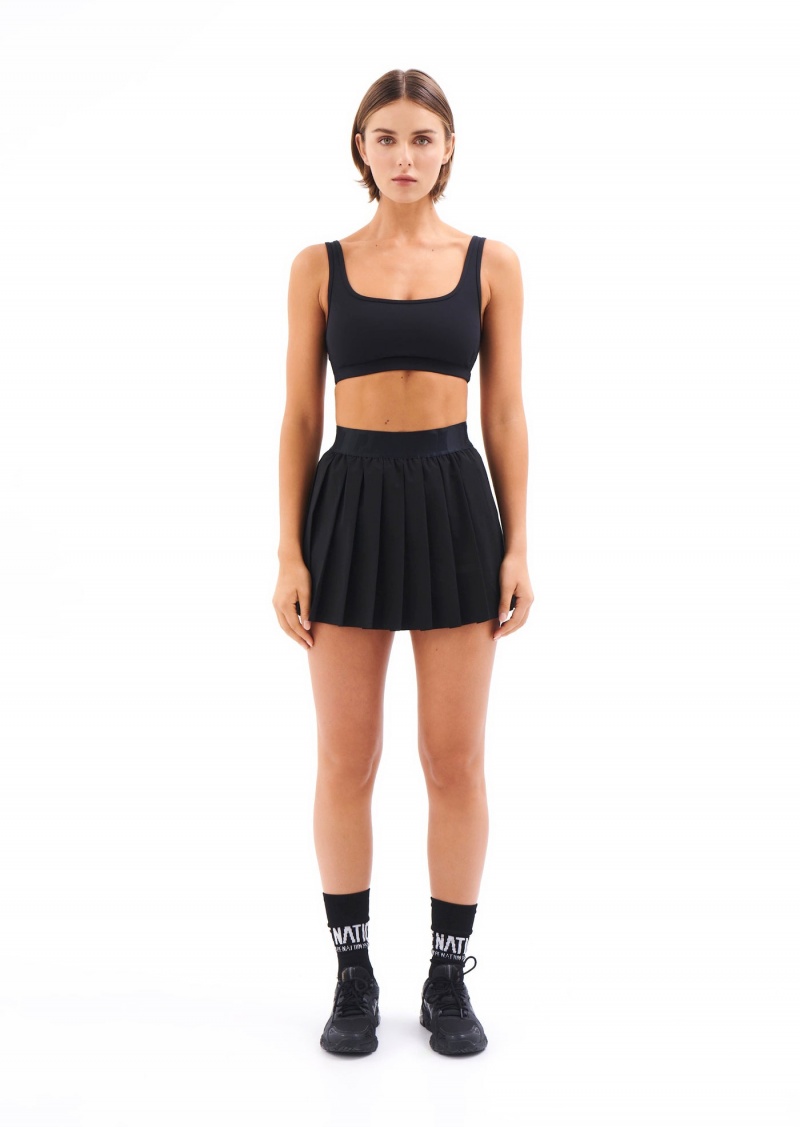 Black P.E Nation Volley Skirt | GWOUTVD-32