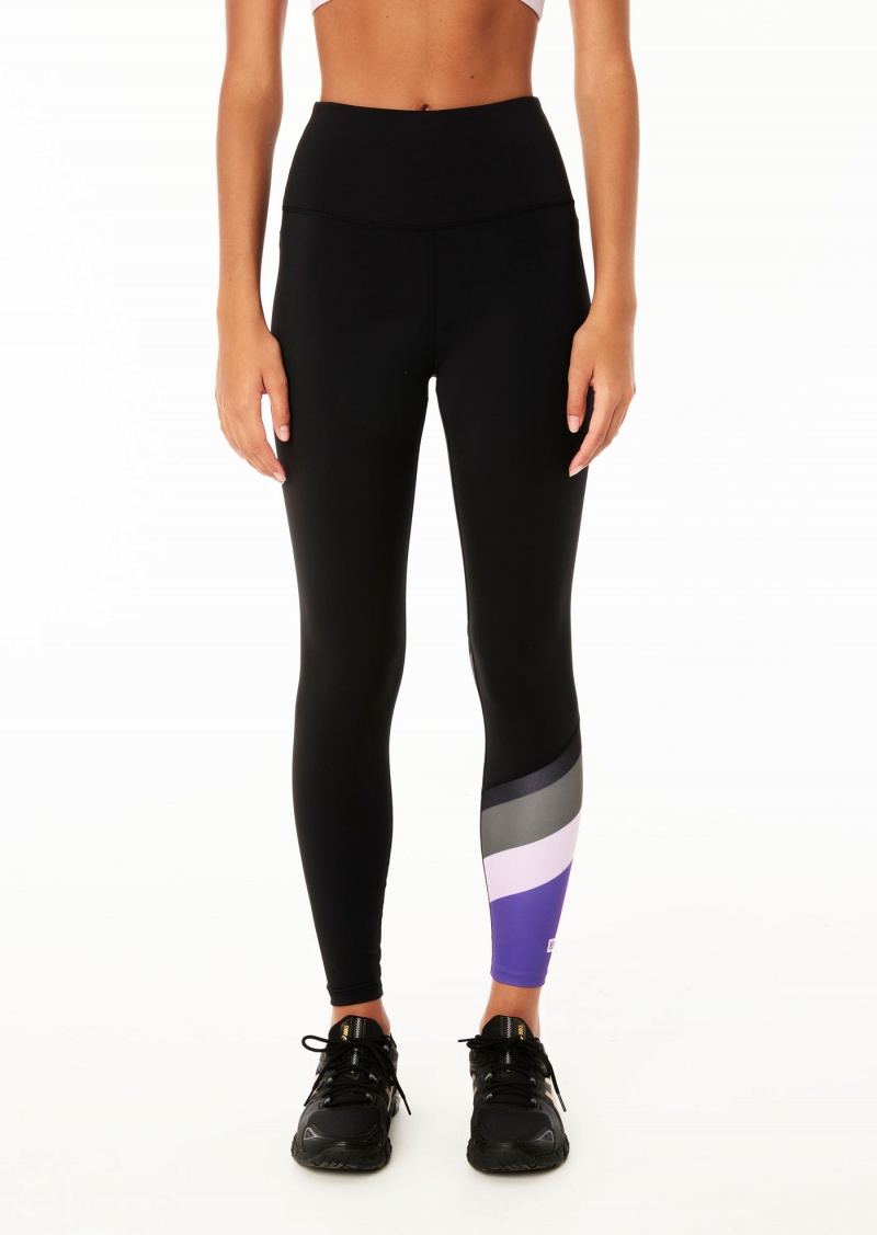 Black / Royal Lilac P.E Nation Pole Position 7/8 Legging | VCTPHAO-70