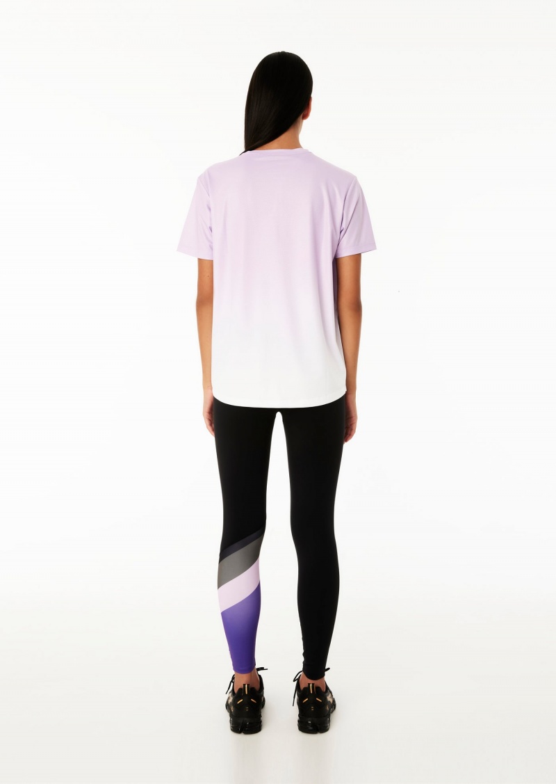 Black / Royal Lilac P.E Nation Pole Position 7/8 Legging | VCTPHAO-70