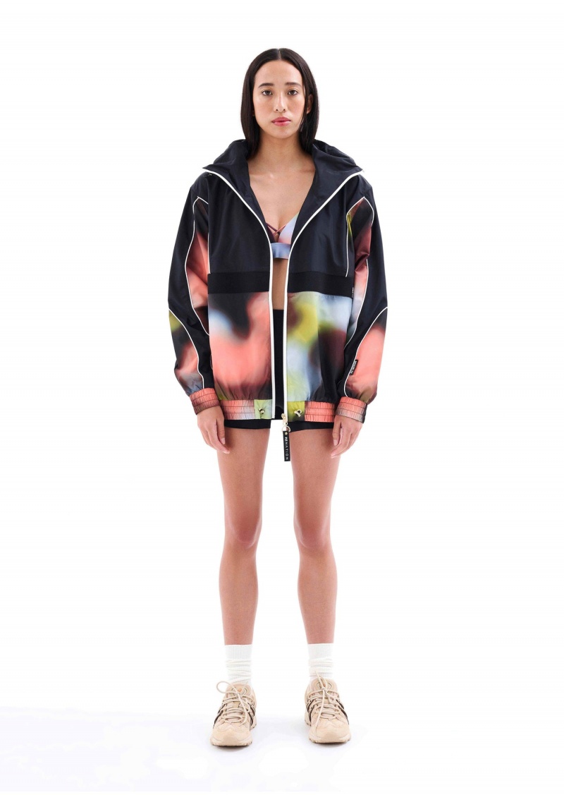 Blur Print P.E Nation Cyper Printed Jacket | XQDIGUS-93