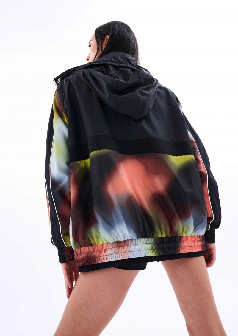 Blur Print P.E Nation Cyper Printed Jacket | XQDIGUS-93