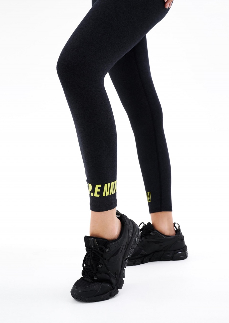 Charcoal Marl P.E Nation Orbital Legging | WFQKUOC-41