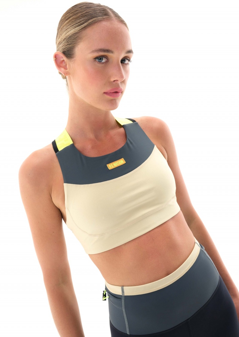 Charcoal P.E Nation Transmission Sports Bra | CXHIDYA-27