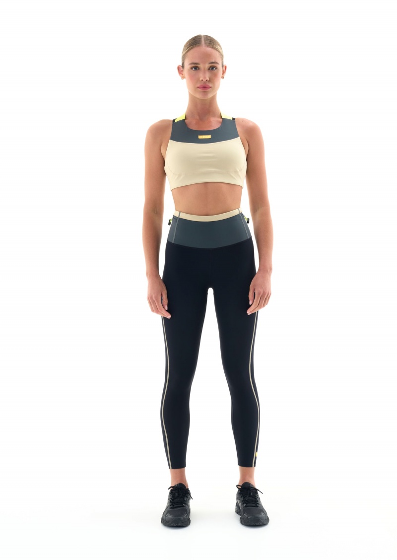 Charcoal P.E Nation Transmission Sports Bra | CXHIDYA-27