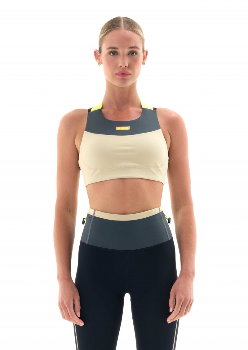 Charcoal P.E Nation Transmission Sports Bra | CXHIDYA-27