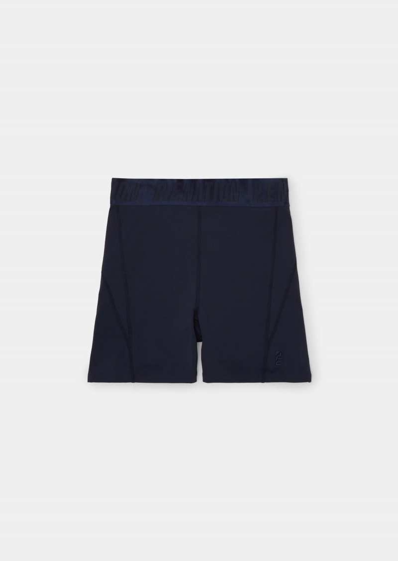 Dark Navy P.E Nation Backcheck Bike Short | AHYFLQZ-32