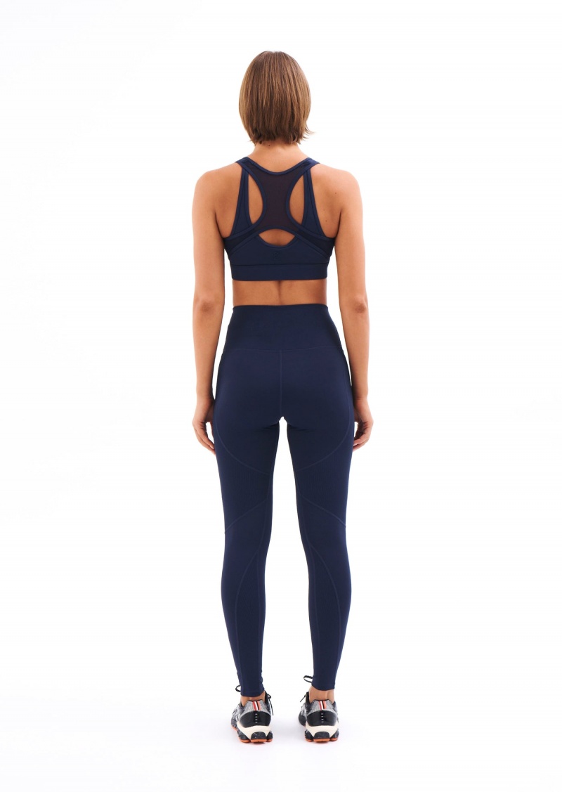 Dark Navy P.E Nation Rudimental Sports Bra | PCAJNRB-26