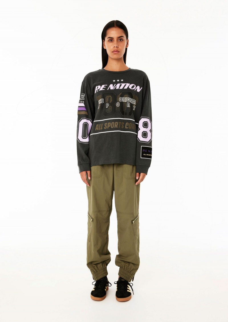 Dark Shadow P.E Nation Pitlane Ls Tee | NKZTRSQ-56