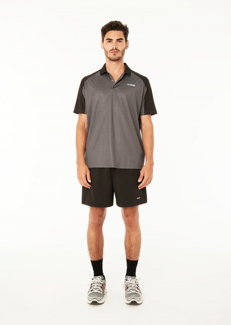 Dark Shadow P.E Nation Title Triumph Polo Shirt | PTGIWMF-86