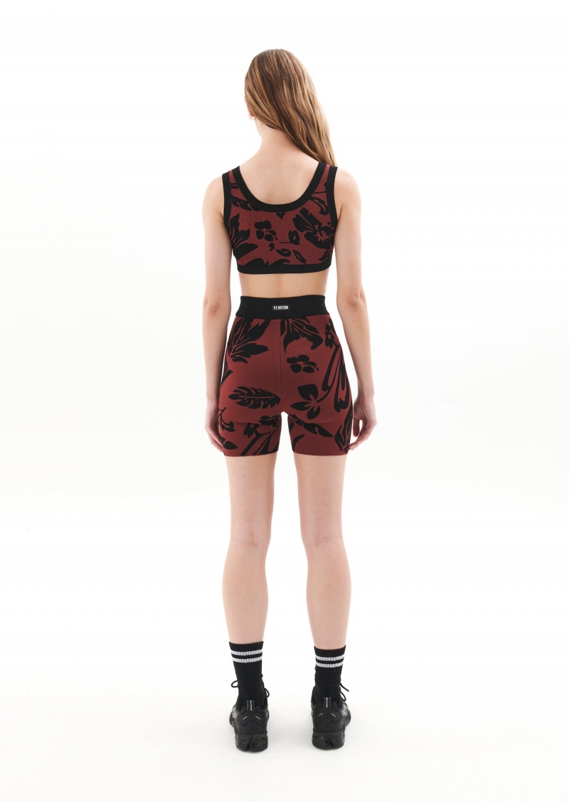 Floral Print P.E Nation Reconnect Knit Crop | KCRVQED-64