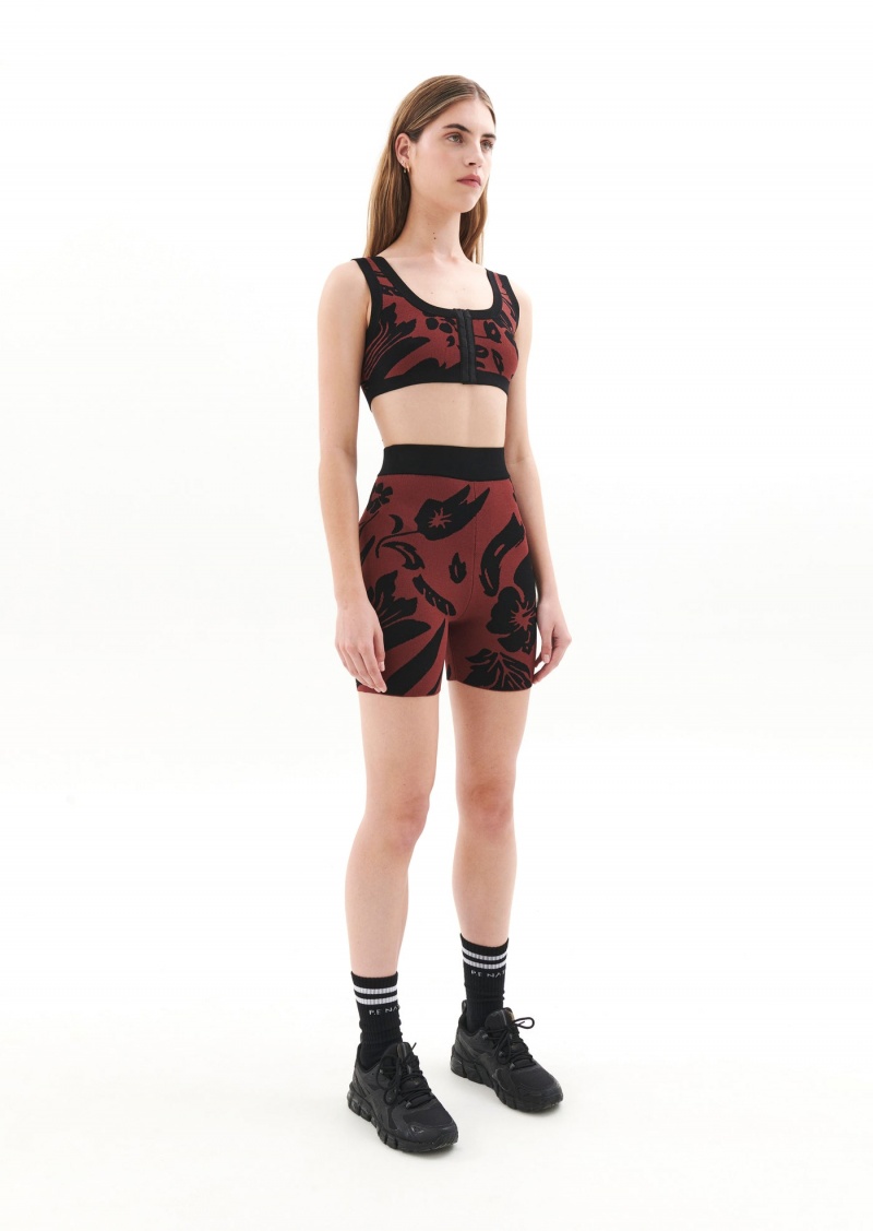 Floral Print P.E Nation Reconnect Knit Crop | KCRVQED-64