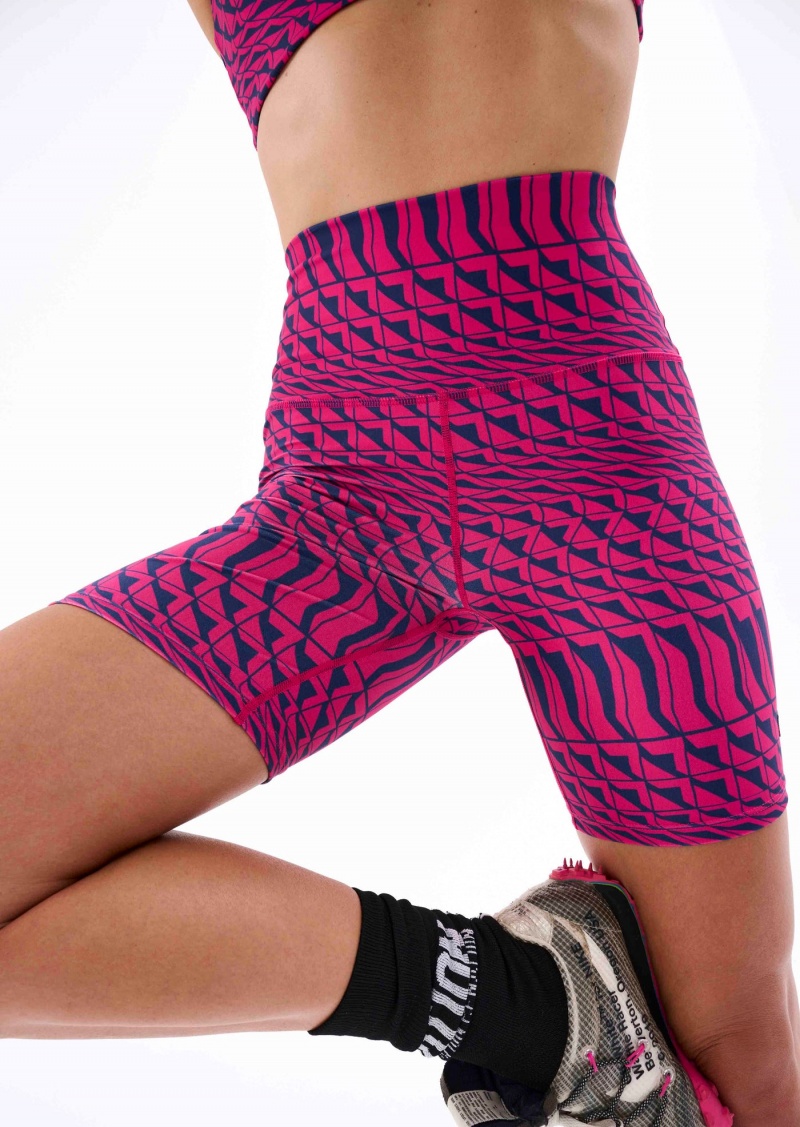 Geometric Print P.E Nation Empire Bike Short | IALWEKF-74