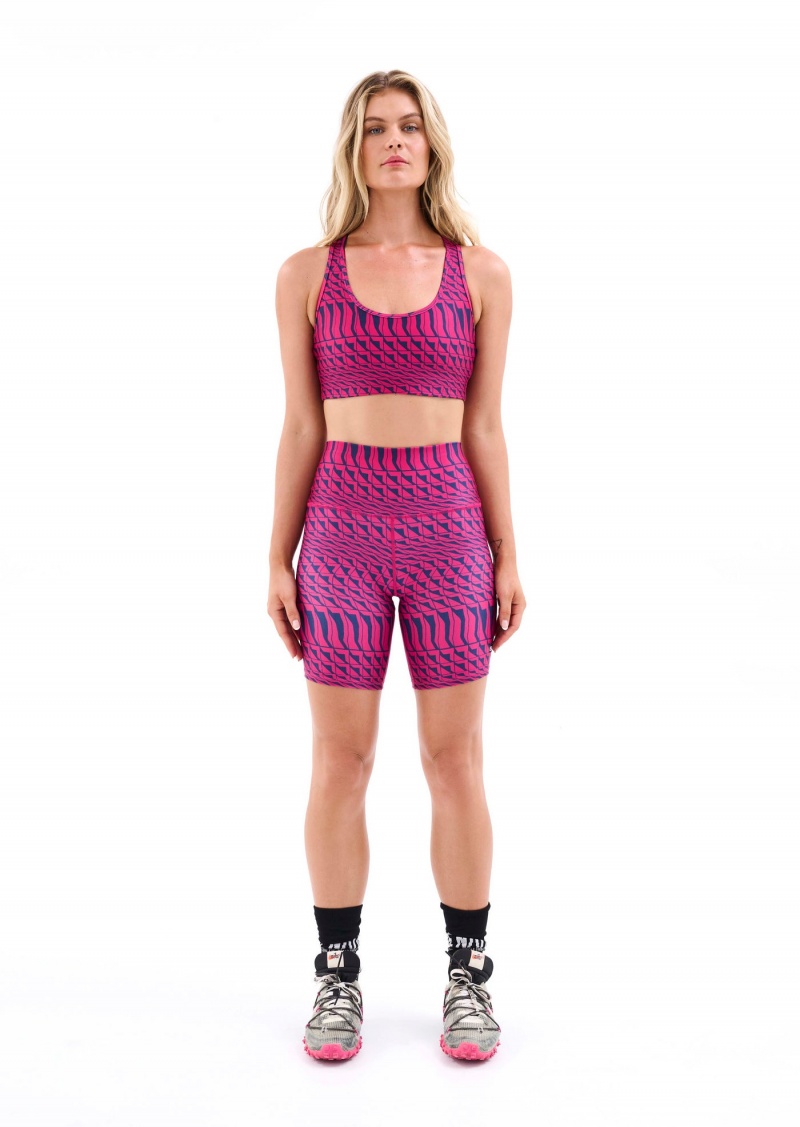 Geometric Print P.E Nation Empire Bike Short | IALWEKF-74