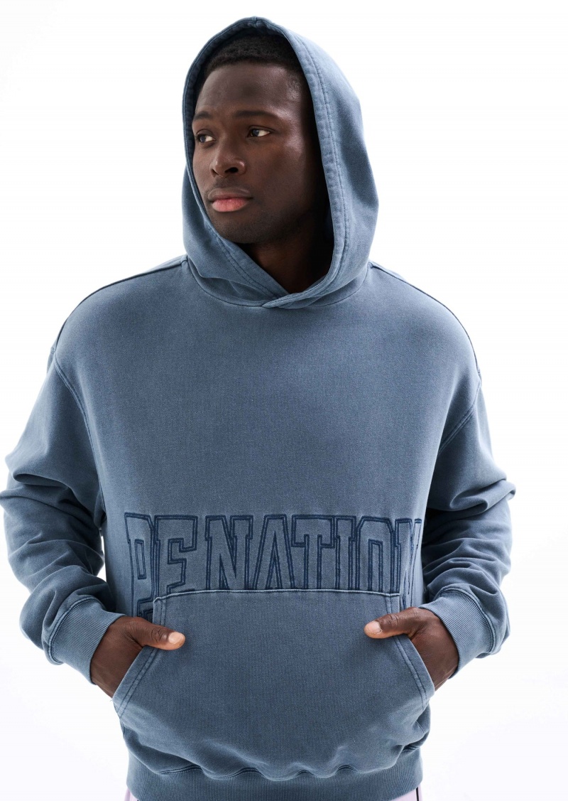 Insignia Blue P.E Nation Downtown Hoodie | EQMDNHY-23