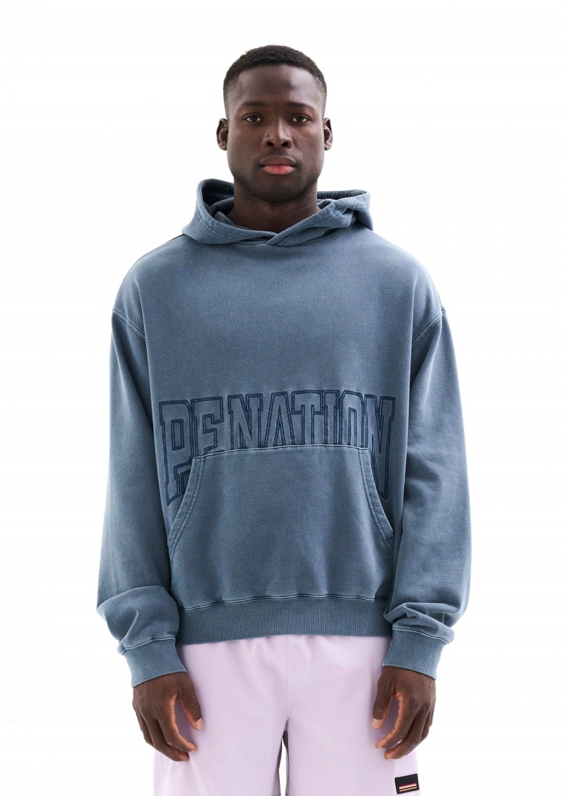 Insignia Blue P.E Nation Downtown Hoodie | EQMDNHY-23