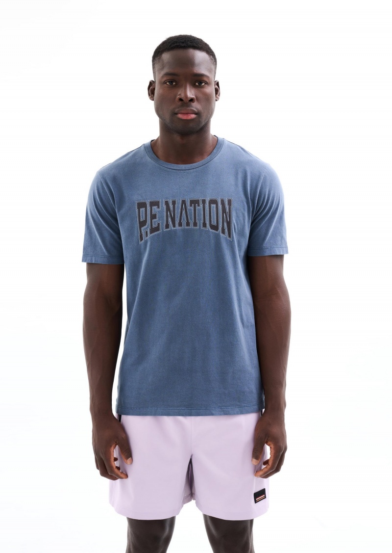 Insignia Blue P.E Nation Match Room Ss Tee | ERJZTKU-90